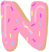 Donut Letter N