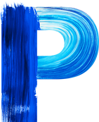 Letter P Paint Stroke Alphabet